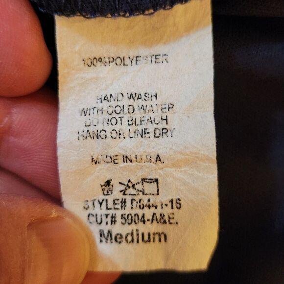 Peach Love x ModCloth Navy Orange Dinosaur Print Tulip Sleeve Dress, Sz M - Picture 9 of 9